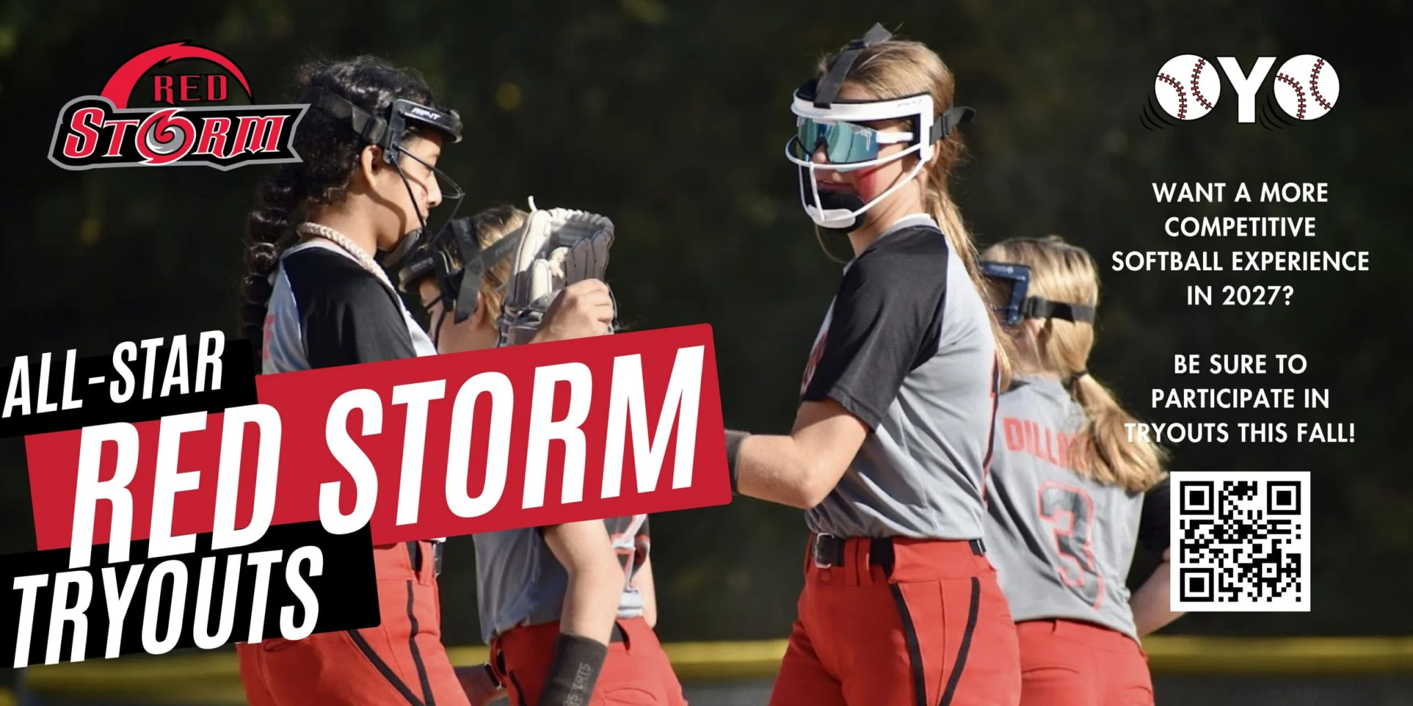 Red Storm Tryout Banners